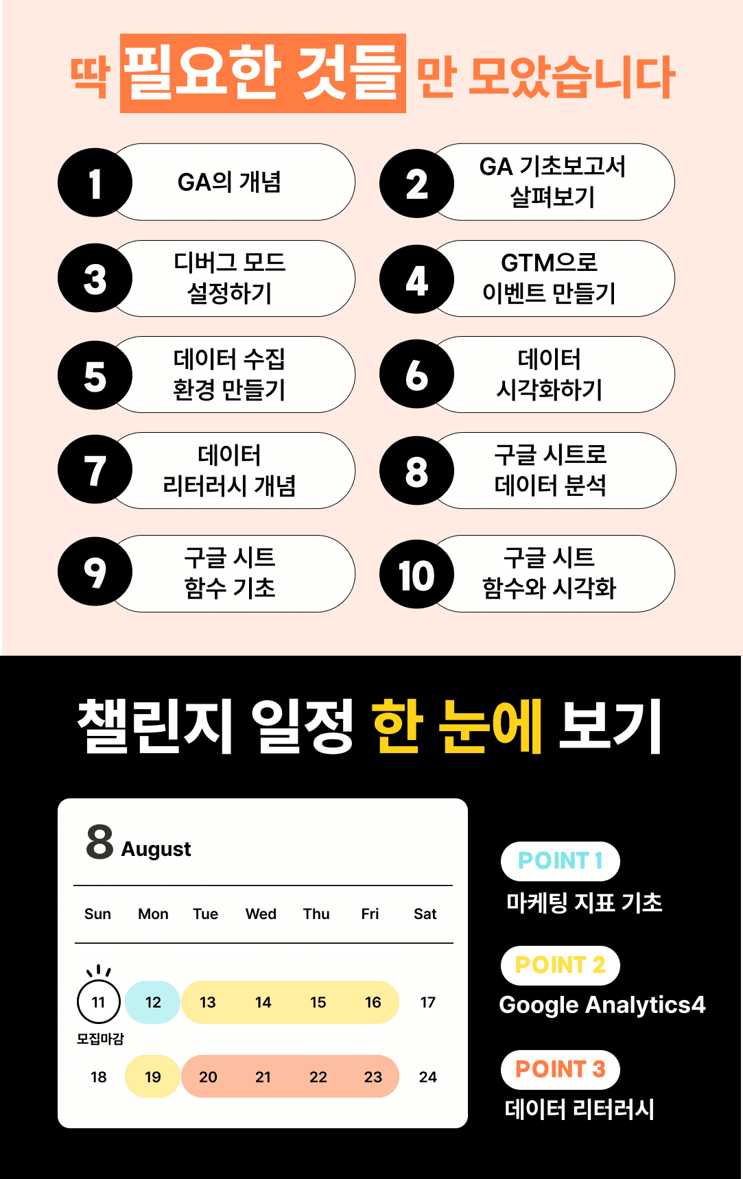 1조_챌린지 일정_커리큘럼_한 눈에